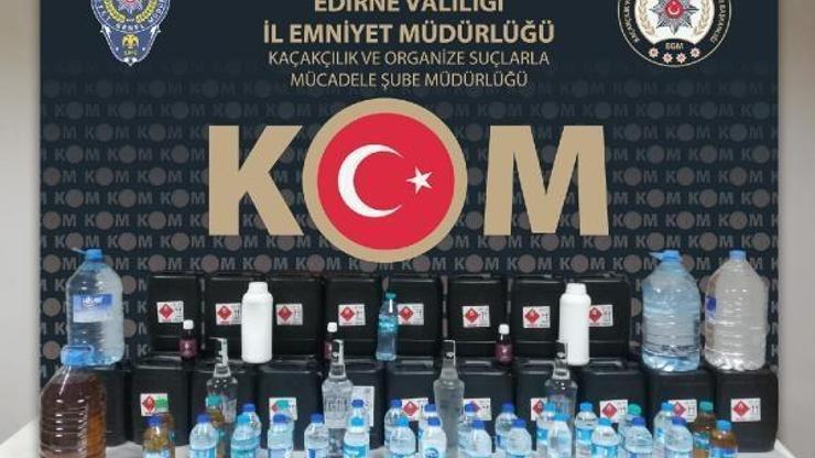 Edirne’de 140 litre etil alkol ele geçirildi