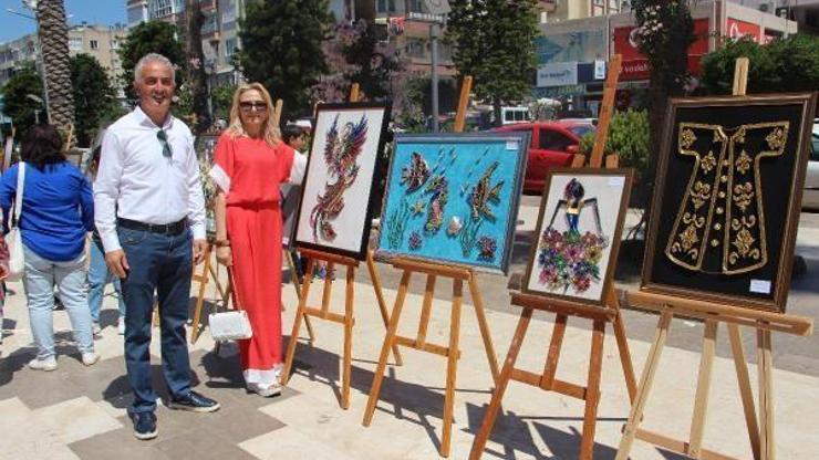 Kumlucada resim ve el işi ürünleri sergisi