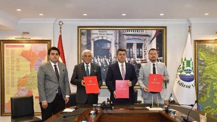 Edirnede yeni Havsa Hayvan Pazarı için işbirliği protokolü imzalandı