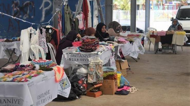 Osmaniye’de üreten kadınlar için kurulan pazar açıldı