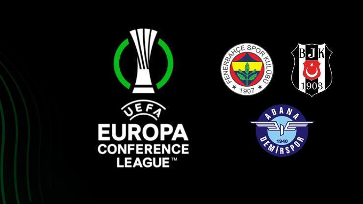 UEFA Konferans Liginde Fenerbahçe, Beşiktaş ve Adana Demirsporun rakipleri belli oldu