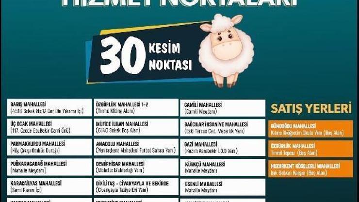 Akdeniz’de ücretsiz kurban kesim ve satış yerleri hazırlanıyor