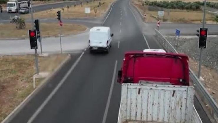 Gaziantep’te dronlu trafik denetimi