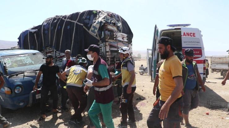 Rus savaş uçakları İdlibi vurdu: Ölü ve yaralılar var