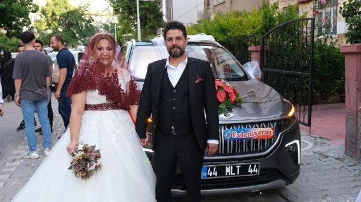 Makam aracı TOGG, düğün arabası oldu