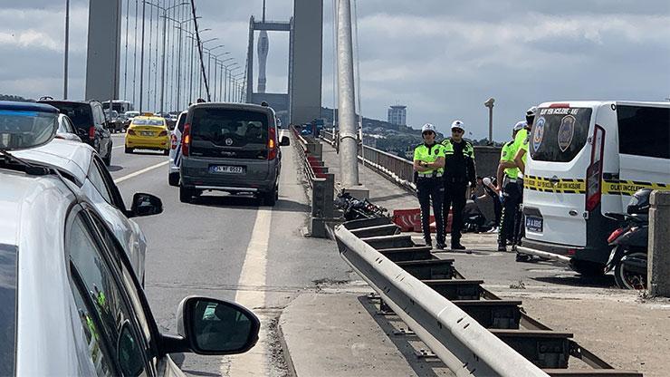 15 Temmuz Şehitler Köprüsü’nde motosiklet kazası: 1 ölü