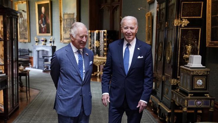 ABD Başkanı Biden, İngilterede Sunak ve Kral Charles ile Görüştü