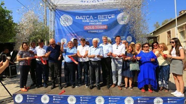 Datçada 5 mahalleyi kesintisiz içme suyuna kavuşturan proje hizmete açıldı