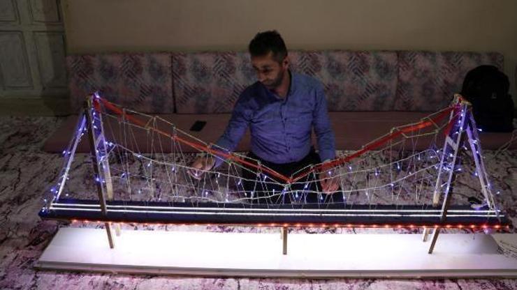 Kızı için yaptığı 15 Temmuz Köprüsü maketini satıp, gelirini şehit ve gazi ailelerine bağışlayacak