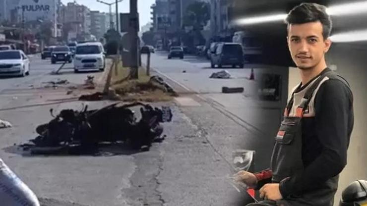 Mersinde kahreden olay Refüje çarpan motosikletteki 2 arkadaş öldü