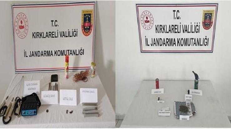 Kırklarelinde uyuşturucu ve tarihi eser kaçakçılığı yapan 4 kişi yakalandı
