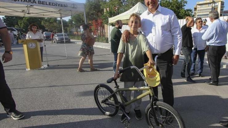 Karşıyakada pump track bisiklet parkuru yoğun ilgi görüyor