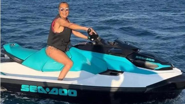 Asuman Dabakın jet ski keyfi