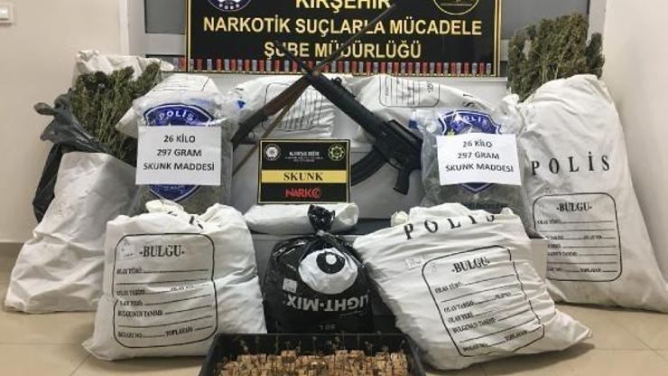 Kırşehirde uyuşturucu operasyonu: 2 gözaltı