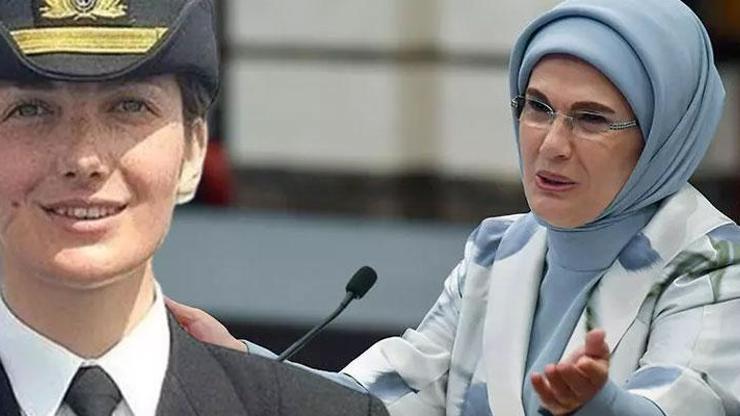 Emine Erdoğandan TSKnın ilk kadın amirali Gökçen Fırat’a tebrik
