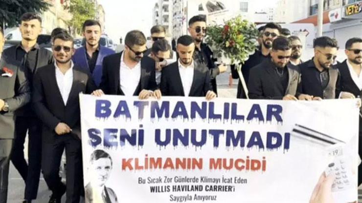 Önce Adana şimdi Batman Klimanın mucidi için anma mesajı