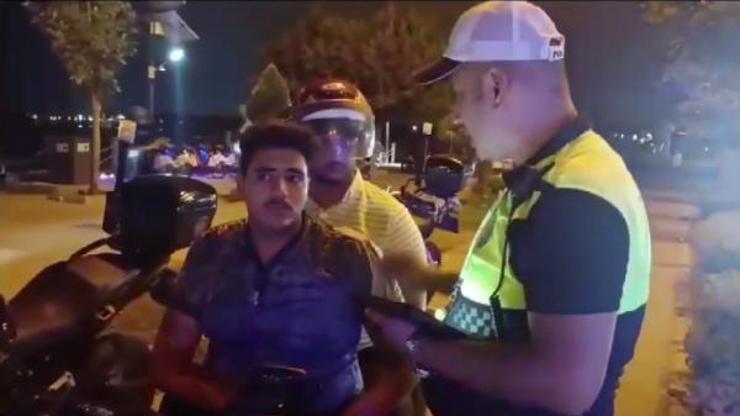 Yaya ve bisiklet yollarını kullanan motosikletlilere ceza