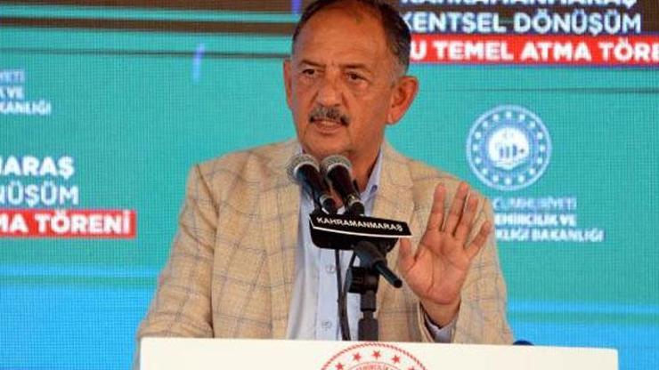 Bakan Özhaseki Kahramanmaraşta açıkladı: Yeni yapılar 4 katı geçmeyecek