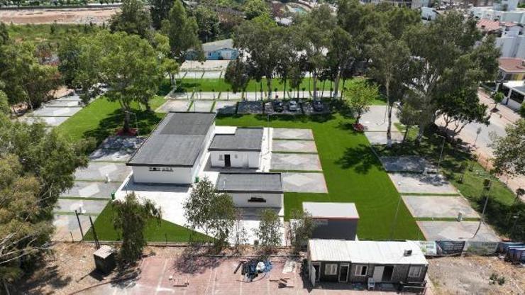 Büyükşehirin sahile 200 metre uzaklıktaki karavan parkı hizmete girdi