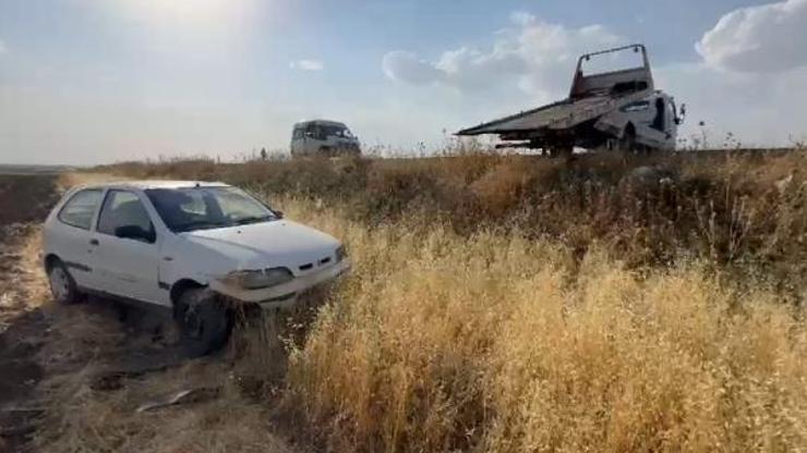 Nusaybin’de otomobil tarlaya uçtu: 3 yaralı