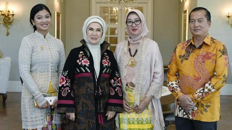 Emine Erdoğan, görev süresi dolacak büyükelçi ve eşleriyle görüştü