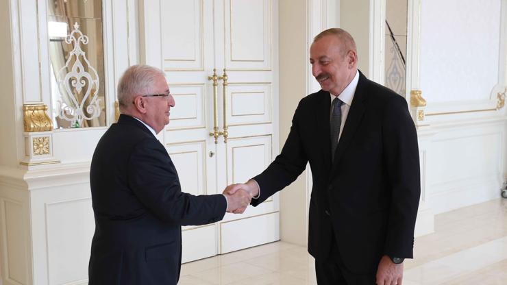 Bakan Güler, Azerbaycan Cumhurbaşkanı Aliyev ile görüştü
