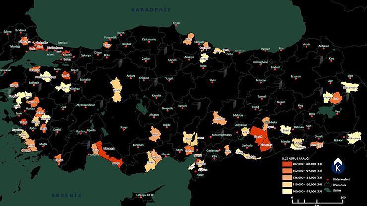 Konuşan haritalar: 67 ilçenin altını çizdi