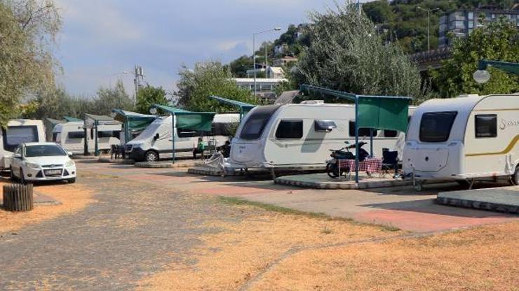 Samsun’daki karavan parkı yabancı turistler de tercih ediyor