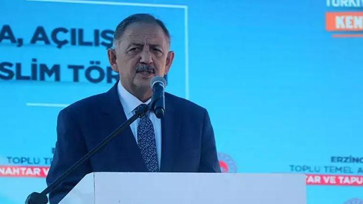 Bakan Özhaseki: Kentsel dönüşümü sonuna kadar devam ettireceğiz