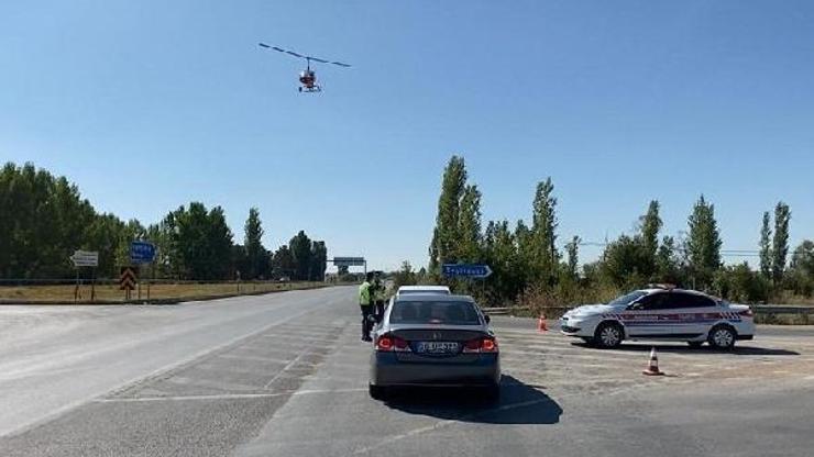Eskişehir’de Cayrokopterli trafik denetimi