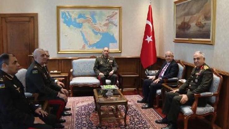 Bakan Güler, Azerbaycan Genelkurmay Başkanı Veliyevi kabul etti
