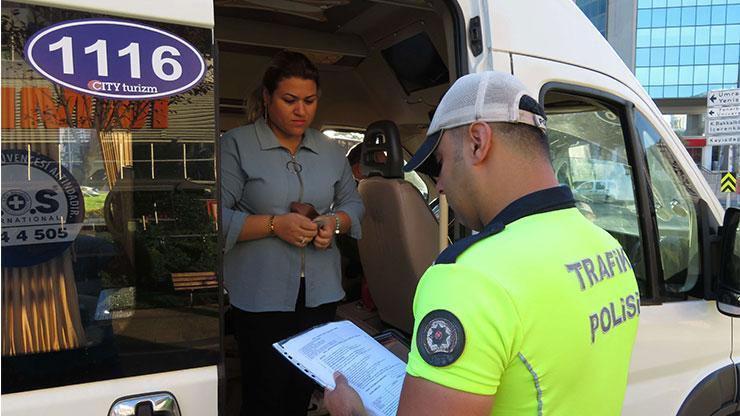 Ataşehirde okul servislerine denetim
