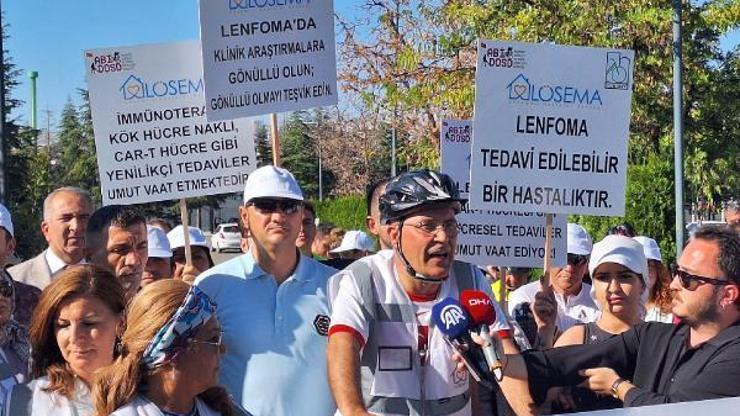 Lenfoma farkındalığı için pedal çevirdiler