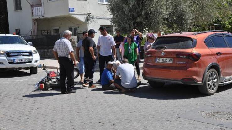Gazipaşada kaza: 1 yaralı