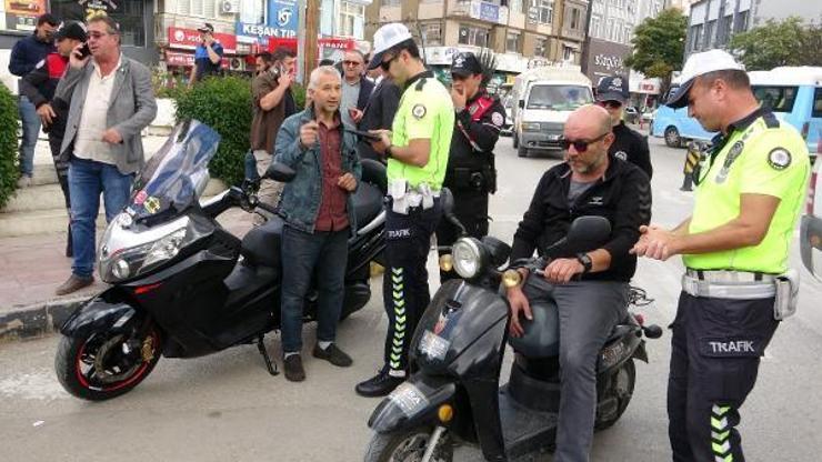 Keşan’da 38 motosiklet sürücüsüne 101 bin 579 lira ceza