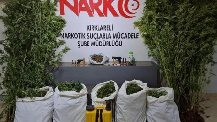 Kırklarelinde bir çiftlikte 103 kilo esrar ele geçirildi