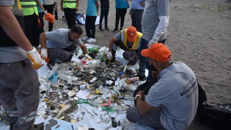 Samsunda sahilde en fazla plastik atık toplandı