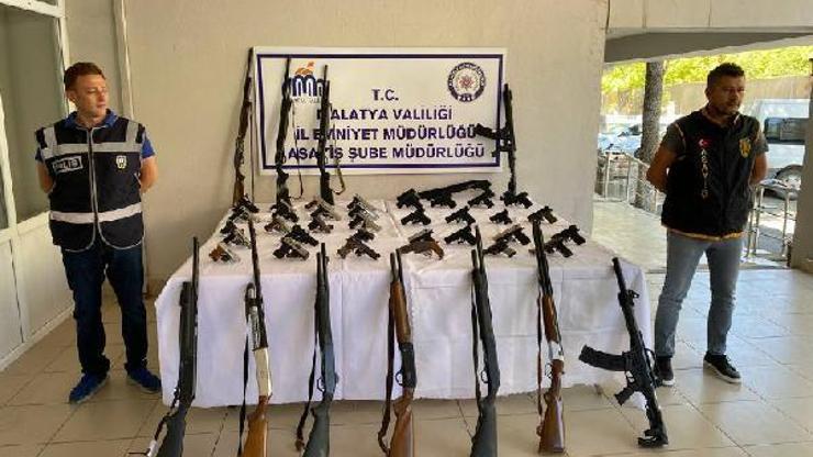 Malatyada 47 silah ele geçirildi; 9 şüpheli tutuklandı