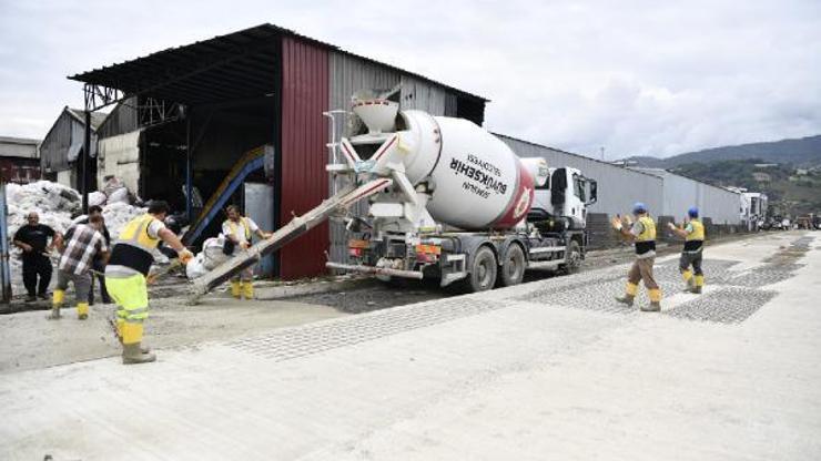 Beton yollarla ulaşım altyapısı güçleniyor