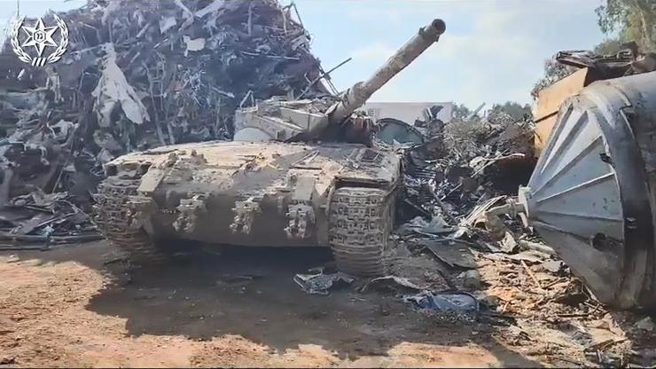 İsrail ordusunun eğitim üssünden çalınan tank, hurdalıkta bulundu