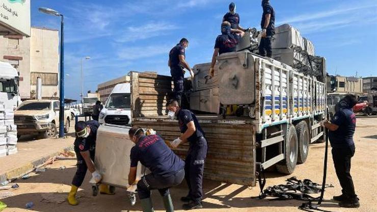 Balıkesir Büyükşehir Belediyesi itfaiyecileri Libyada