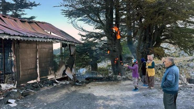 Beşkonakta ev yangını