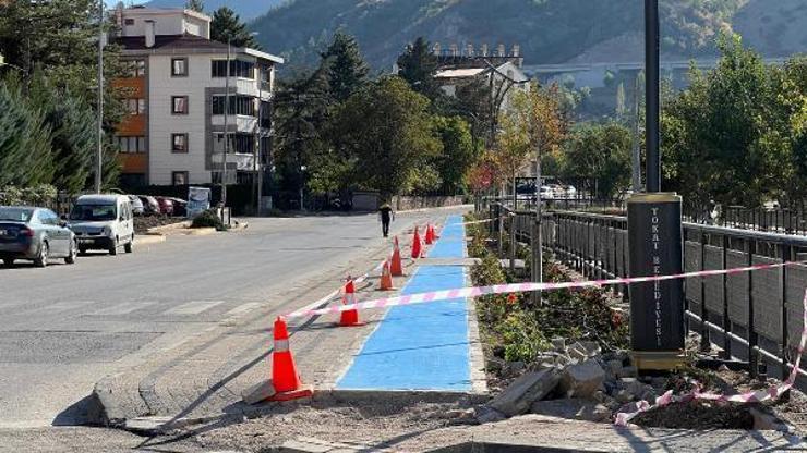 Tokatta bisiklet ve yürüyüş yolu tamamlanıyor