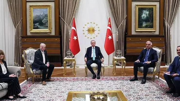 Erdoğan, Uluslararası Uzay Federasyonu Genel Sekreteri Feichtingeri kabul etti