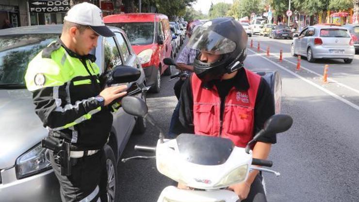 Burdurda motosiklet denetimi