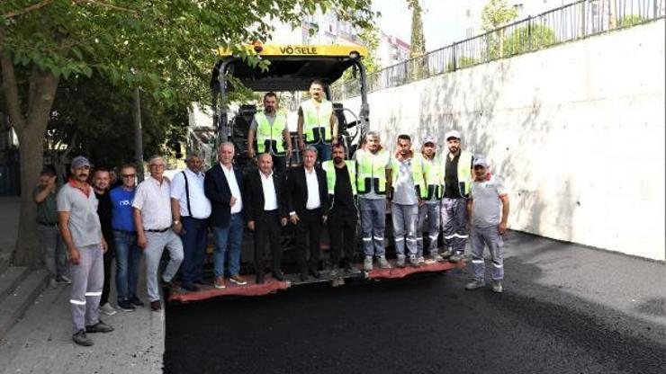 Bornova Belediye Başkanı İduğ, yol çalışmalarını inceledi