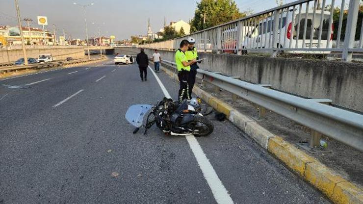Otomobille çarpışan motosikletin sürücüsü öldü
