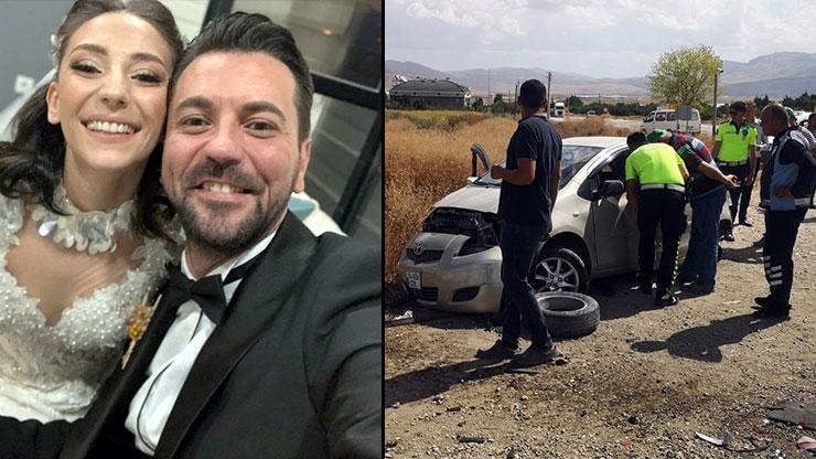 Balayı yolunda feci kaza: Genç çifti ölüm ayırdı