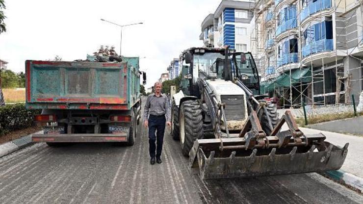 Süleymanpaşada yol çalışmaları sürüyor