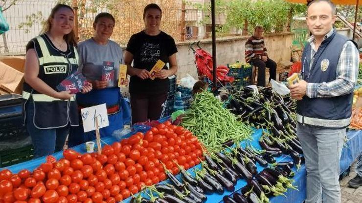 Pazaryerinde vatandaşlara KADES hakkında bilgi verildi